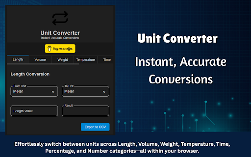 Unit Converter Instant, Accurate Conversions from Chrome web store to be run with OffiDocs Chromium online Unit Converter Instant, Accurate Conversions from Chrome web store to be run with OffiDocs Chromium online