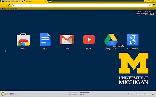 University of Michigan Theme from Chrome web store to be run with OffiDocs Chromium online University of Michigan Theme from Chrome web store to be run with OffiDocs Chromium online