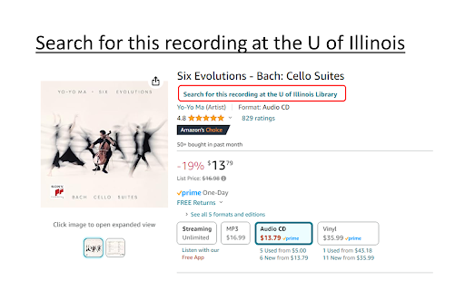 U of Illinois Library Amazon Browser from Chrome web store to be run with OffiDocs Chromium online U of Illinois Library Amazon Browser from Chrome web store to be run with OffiDocs Chromium online