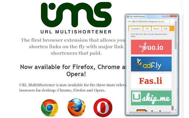 URL MultiShortener from Chrome web store to be run with OffiDocs Chromium online URL MultiShortener from Chrome web store to be run with OffiDocs Chromium online