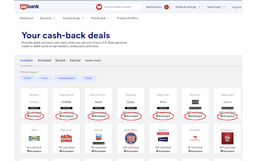 US Bank Deals Activator from Chrome web store to be run with OffiDocs Chromium online US Bank Deals Activator from Chrome web store to be run with OffiDocs Chromium online