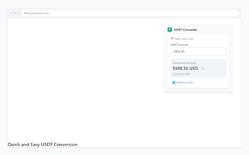 USDT Local Currency Converter from Chrome web store to be run with OffiDocs Chromium online USDT Local Currency Converter from Chrome web store to be run with OffiDocs Chromium online