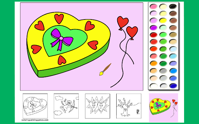 Valentine coloring game from Chrome web store to be run with OffiDocs Chromium online Valentine coloring game from Chrome web store to be run with OffiDocs Chromium online