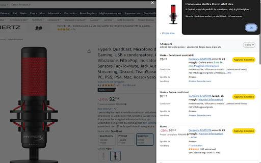 Verifica Prezzo AMZ from Chrome web store to be run with OffiDocs Chromium online Verifica Prezzo AMZ from Chrome web store to be run with OffiDocs Chromium online