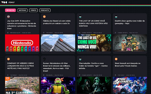 VGC.daily | A homepage que todo Gamer merece from Chrome web store to be run with OffiDocs Chromium online VGC.daily | A homepage que todo Gamer merece from Chrome web store to be run with OffiDocs Chromium online