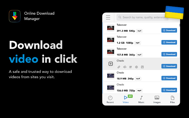Video Downloader by ODM from Chrome web store to be run with OffiDocs Chromium online Video Downloader by ODM from Chrome web store to be run with OffiDocs Chromium online