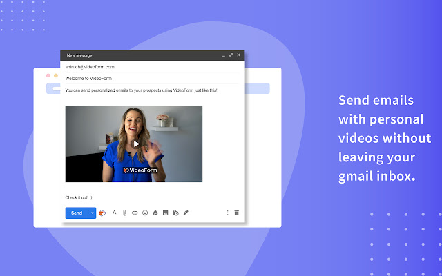 Video Emails for Sales Teams VideoForm from Chrome web store to be run with OffiDocs Chromium online Video Emails for Sales Teams VideoForm from Chrome web store to be run with OffiDocs Chromium online