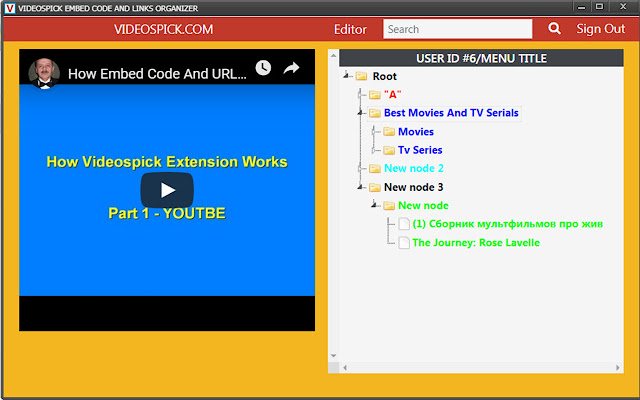Videospick Extension from Chrome web store to be run with OffiDocs Chromium online Videospick Extension from Chrome web store to be run with OffiDocs Chromium online