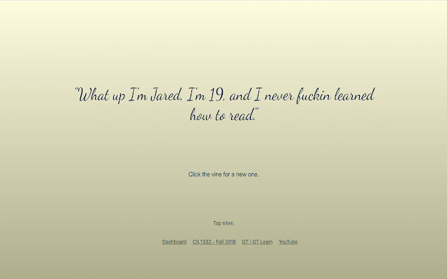 Vine Quotes New Tab from Chrome web store to be run with OffiDocs Chromium online Vine Quotes New Tab from Chrome web store to be run with OffiDocs Chromium online