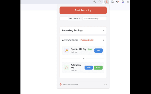 Voice Transcriber from Chrome web store to be run with OffiDocs Chromium online Voice Transcriber from Chrome web store to be run with OffiDocs Chromium online