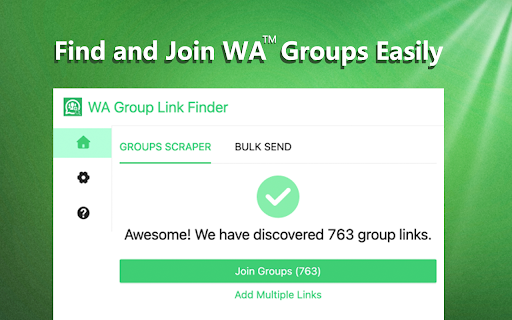 WA Group Link Finder from Chrome web store to be run with OffiDocs Chromium online WA Group Link Finder from Chrome web store to be run with OffiDocs Chromium online