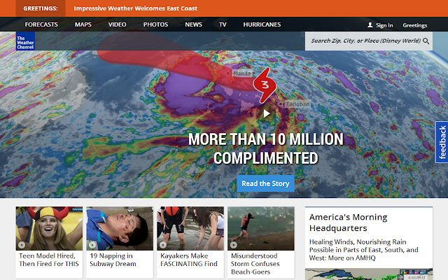 Weather.com Defearifier from Chrome web store to be run with OffiDocs Chromium online Weather.com Defearifier from Chrome web store to be run with OffiDocs Chromium online