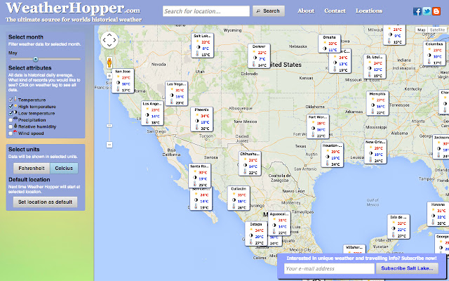 Weather Hopper from Chrome web store to be run with OffiDocs Chromium online Weather Hopper from Chrome web store to be run with OffiDocs Chromium online