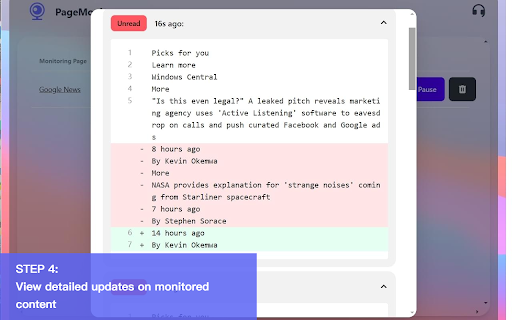 WebpageMonitor from Chrome web store to be run with OffiDocs Chromium online WebpageMonitor from Chrome web store to be run with OffiDocs Chromium online