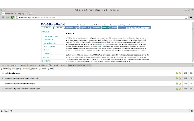 WebSitePulse Transaction Recorder from Chrome web store to be run with OffiDocs Chromium online WebSitePulse Transaction Recorder from Chrome web store to be run with OffiDocs Chromium online