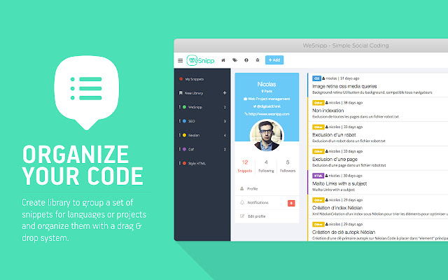 WeSnipp Chrome Extension from Chrome web store to be run with OffiDocs Chromium online WeSnipp Chrome Extension from Chrome web store to be run with OffiDocs Chromium online