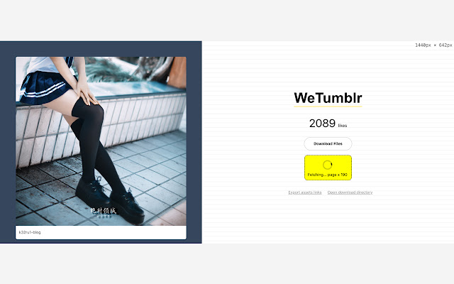 WeTumblr from Chrome web store to be run with OffiDocs Chromium online WeTumblr from Chrome web store to be run with OffiDocs Chromium online