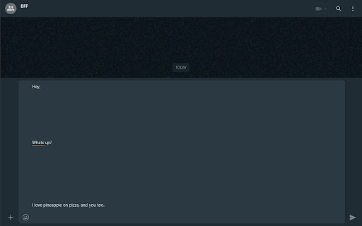 WhatsApp Web Messagebox Resizer from Chrome web store to be run with OffiDocs Chromium online WhatsApp Web Messagebox Resizer from Chrome web store to be run with OffiDocs Chromium online