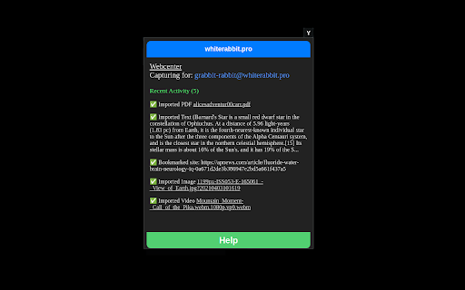 White Rabbit Drive Importer from Chrome web store to be run with OffiDocs Chromium online White Rabbit Drive Importer from Chrome web store to be run with OffiDocs Chromium online