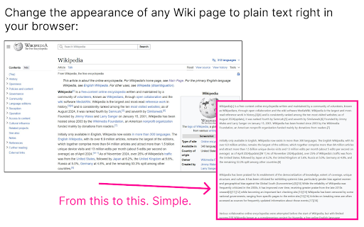 Wiki Plain Text from Chrome web store to be run with OffiDocs Chromium online Wiki Plain Text from Chrome web store to be run with OffiDocs Chromium online