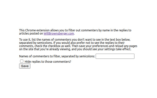 WillBrownsberger.com Filter from Chrome web store to be run with OffiDocs Chromium online WillBrownsberger.com Filter from Chrome web store to be run with OffiDocs Chromium online