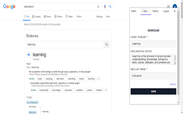 WordSam from Chrome web store to be run with OffiDocs Chromium online WordSam from Chrome web store to be run with OffiDocs Chromium online
