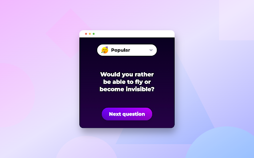 Would You Rather from Chrome web store to be run with OffiDocs Chromium online Would You Rather from Chrome web store to be run with OffiDocs Chromium online