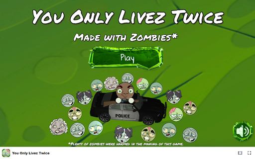 You Only Livez Twice Game Survive as a human or join the zombie horde! from Chrome web store to be run with OffiDocs Chromium online You Only Livez Twice Game Survive as a human or join the zombie horde! from Chrome web store to be run with OffiDocs Chromium online
