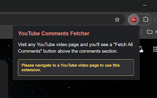YouTube Comments Fetcher from Chrome web store to be run with OffiDocs Chromium online YouTube Comments Fetcher from Chrome web store to be run with OffiDocs Chromium online