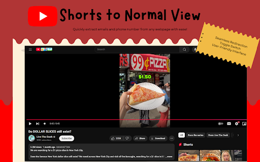YouTube Shorts to Normal Video from Chrome web store to be run with OffiDocs Chromium online YouTube Shorts to Normal Video from Chrome web store to be run with OffiDocs Chromium online