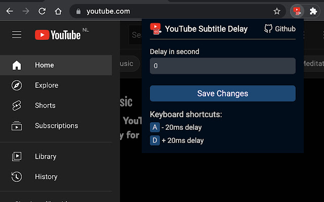 YouTube Subtitle Delay from Chrome web store to be run with OffiDocs Chromium online YouTube Subtitle Delay from Chrome web store to be run with OffiDocs Chromium online