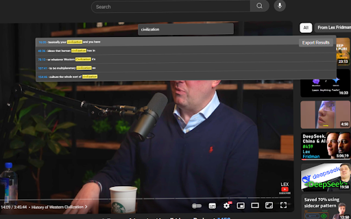 YouTube Subtitle Searcher from Chrome web store to be run with OffiDocs Chromium online YouTube Subtitle Searcher from Chrome web store to be run with OffiDocs Chromium online