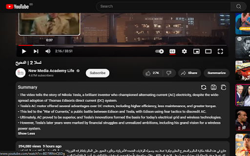 YouTube Summary from Chrome web store to be run with OffiDocs Chromium online YouTube Summary from Chrome web store to be run with OffiDocs Chromium online