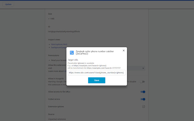 Zendesk caller phone number catcher from Chrome web store to be run with OffiDocs Chromium online Zendesk caller phone number catcher from Chrome web store to be run with OffiDocs Chromium online