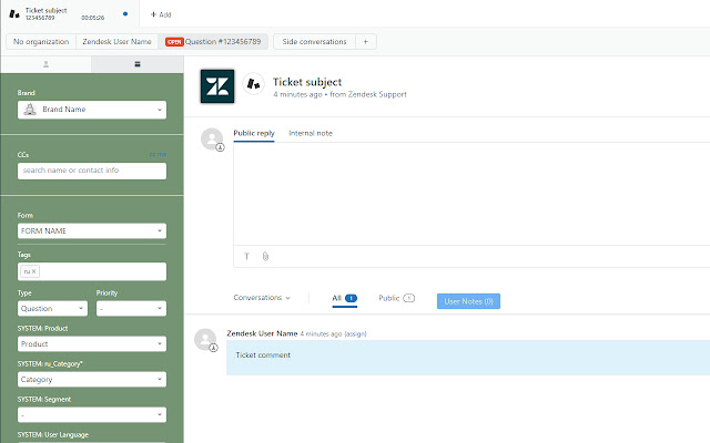 Zendesk UI modifier from Chrome web store to be run with OffiDocs Chromium online Zendesk UI modifier from Chrome web store to be run with OffiDocs Chromium online