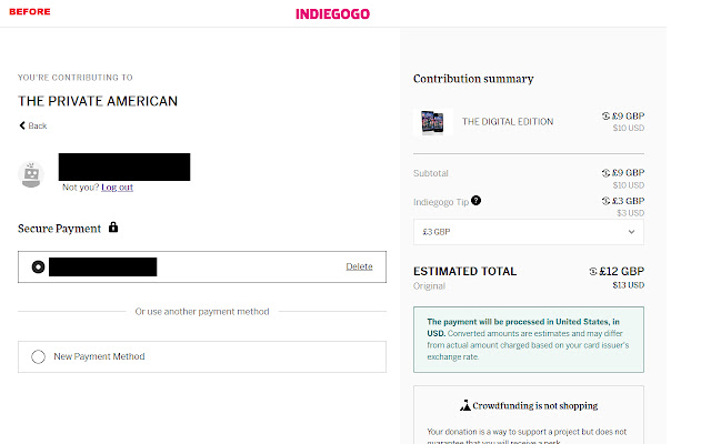Zero IndieGoGo Tip from Chrome web store to be run with OffiDocs Chromium online Zero IndieGoGo Tip from Chrome web store to be run with OffiDocs Chromium online
