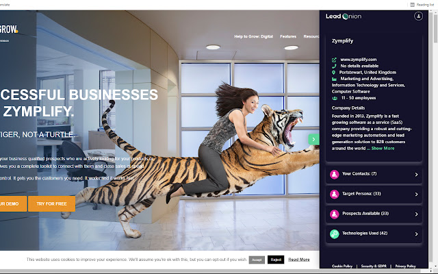 Zymplify Lead Onion from Chrome web store to be run with OffiDocs Chromium online Zymplify Lead Onion from Chrome web store to be run with OffiDocs Chromium online