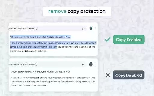 Allow Copy Select Enable Right Click from Chrome web store to be run with OffiDocs Chromium online Allow Copy Select Enable Right Click from Chrome web store to be run with OffiDocs Chromium online