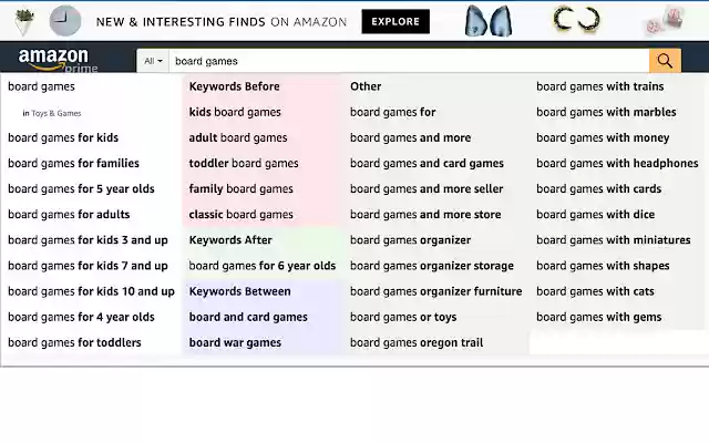 AMZ Suggestion Expander from Chrome web store to be run with OffiDocs Chromium online AMZ Suggestion Expander from Chrome web store to be run with OffiDocs Chromium online