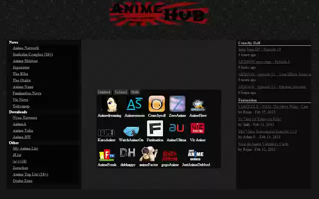 Anime Hub from Chrome web store to be run with OffiDocs Chromium online Anime Hub from Chrome web store to be run with OffiDocs Chromium online
