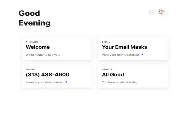 Anonacy from Chrome web store to be run with OffiDocs Chromium online Anonacy from Chrome web store to be run with OffiDocs Chromium online