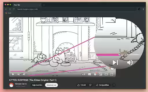 Barra de progresso no youtube Gatinho <3™ from Chrome web store to be run with OffiDocs Chromium online Barra de progresso no youtube Gatinho <3™ from Chrome web store to be run with OffiDocs Chromium online