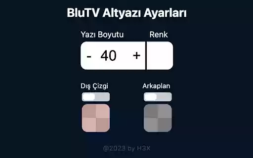 BluTV Altyazı from Chrome web store to be run with OffiDocs Chromium online BluTV Altyazı from Chrome web store to be run with OffiDocs Chromium online