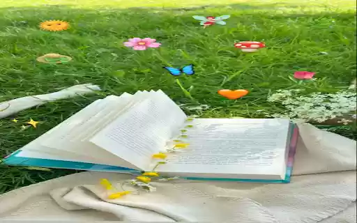 Book in the meadow Wallpaper from Chrome web store to be run with OffiDocs Chromium online Book in the meadow Wallpaper from Chrome web store to be run with OffiDocs Chromium online