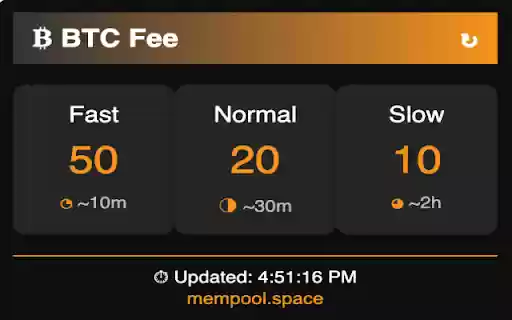 BTC Fee Estimator from Chrome web store to be run with OffiDocs Chromium online BTC Fee Estimator from Chrome web store to be run with OffiDocs Chromium online