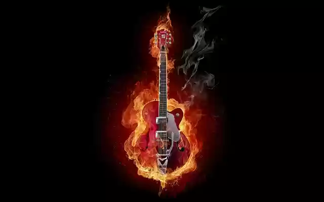 Burning Guitar Theme from Chrome web store to be run with OffiDocs Chromium online Burning Guitar Theme from Chrome web store to be run with OffiDocs Chromium online