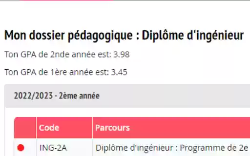 Calculateur GPA Télécom from Chrome web store to be run with OffiDocs Chromium online Calculateur GPA Télécom from Chrome web store to be run with OffiDocs Chromium online