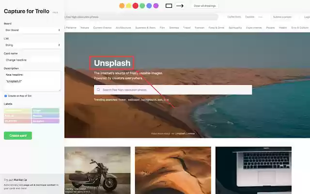 Capture for Trello from Chrome web store to be run with OffiDocs Chromium online Capture for Trello from Chrome web store to be run with OffiDocs Chromium online