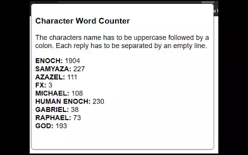 Character Word Counter from Chrome web store to be run with OffiDocs Chromium online Character Word Counter from Chrome web store to be run with OffiDocs Chromium online
