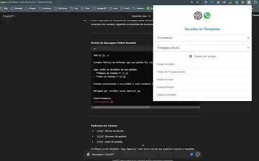 ChatGPT WhatsApp Template Generator from Chrome web store to be run with OffiDocs Chromium online ChatGPT WhatsApp Template Generator from Chrome web store to be run with OffiDocs Chromium online